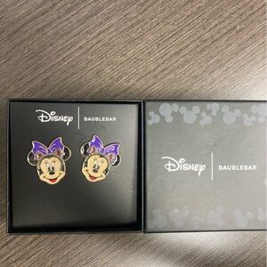 Disney Baublebar Minnie Mouse Halloween earrings.